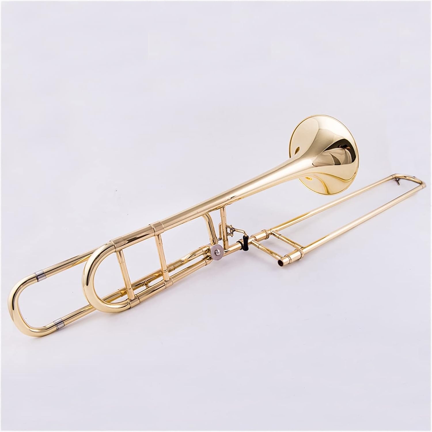FLFL Student Trombone Professional Tenor Trombone B Flat Turn F Transposition Trombone Lacquer Gold Brass