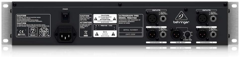 Behringer Ultragraph Pro Fbq3102 Ultra-Musical 31-Band Stereo Graphic Equalizer With Fbq Feedback Detection System