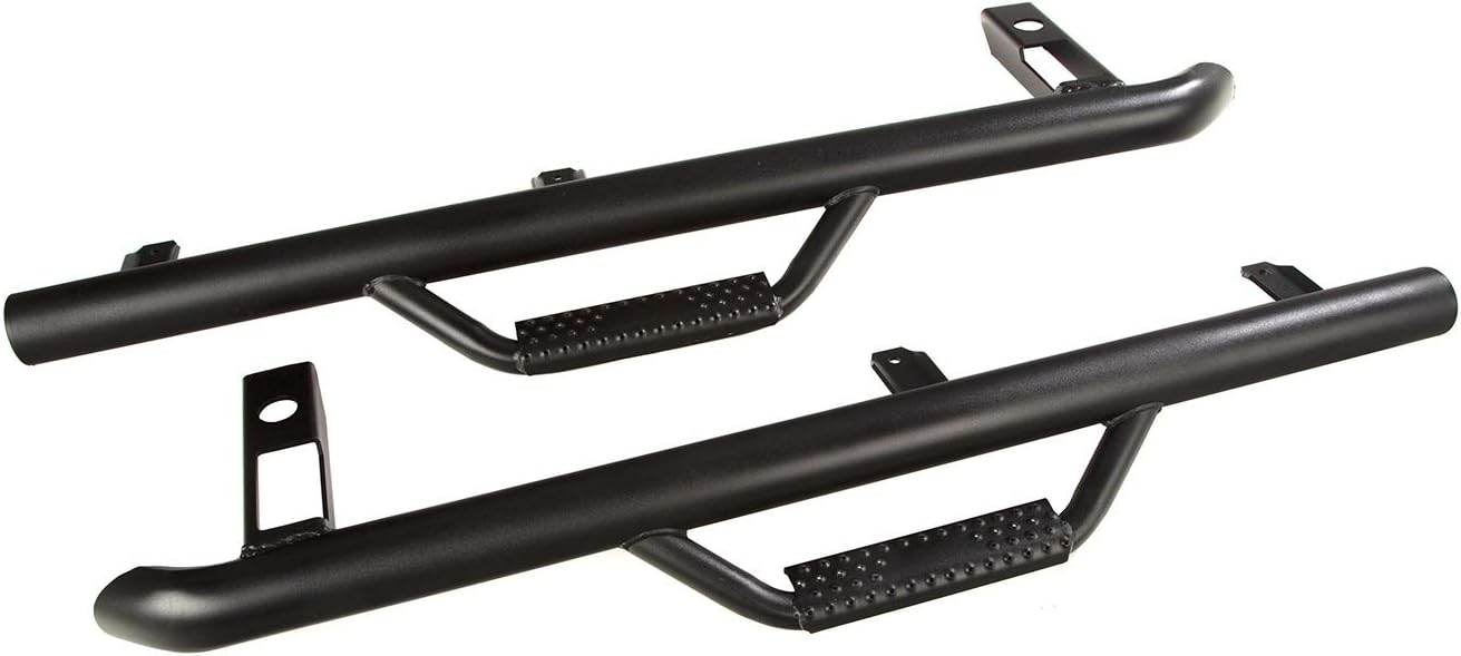 Rugged Ridge | Spartan Nerf Bar Kit, Textured Black | 11596.11 | Fits 1997-2006 Jeep Wrangler TJ