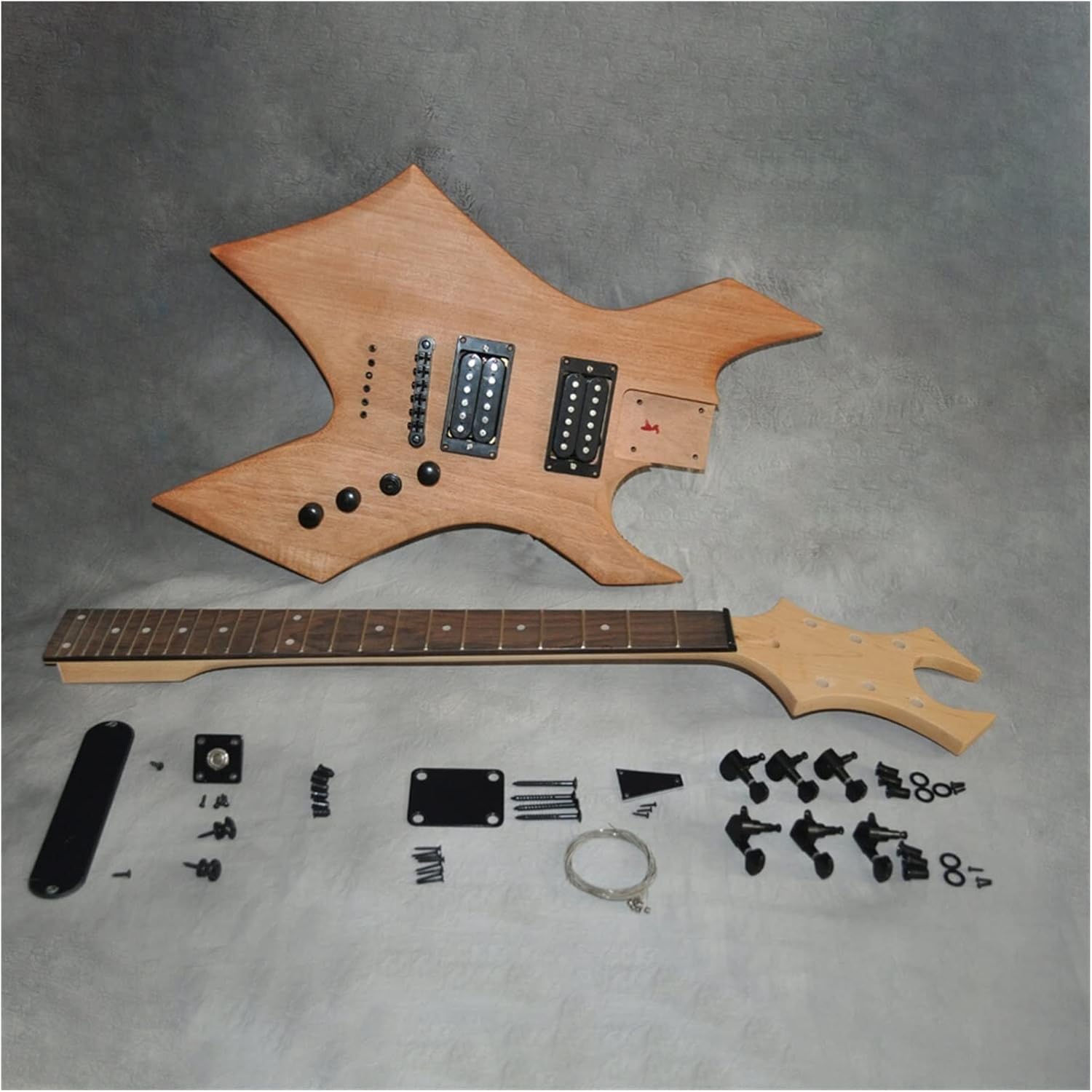 DIY Electric Guitar Kit 39 Inches DIY Electric Guitar Kit Mahogany Body Maple Neck Rosewood Fingerboard
