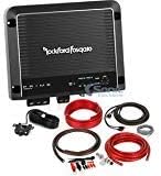 Rockford Fosgate R500X1D Prime Series Class D Monoblock Amplifier + BAK42 Complete CCA 4 Gauge Wiring Kit with 2-Channel RCA Interconnects