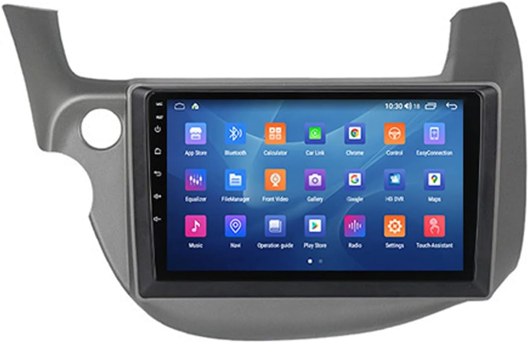 Car Stereo with Bluetooth 9'' Touch Screen, Car Audio MP5 Player FM Radio Receiver for Honda Jazz 2 GG Fit 2 GE 2008-2014 Support Carplay/Mirror Link/SWC+Rear View Camera