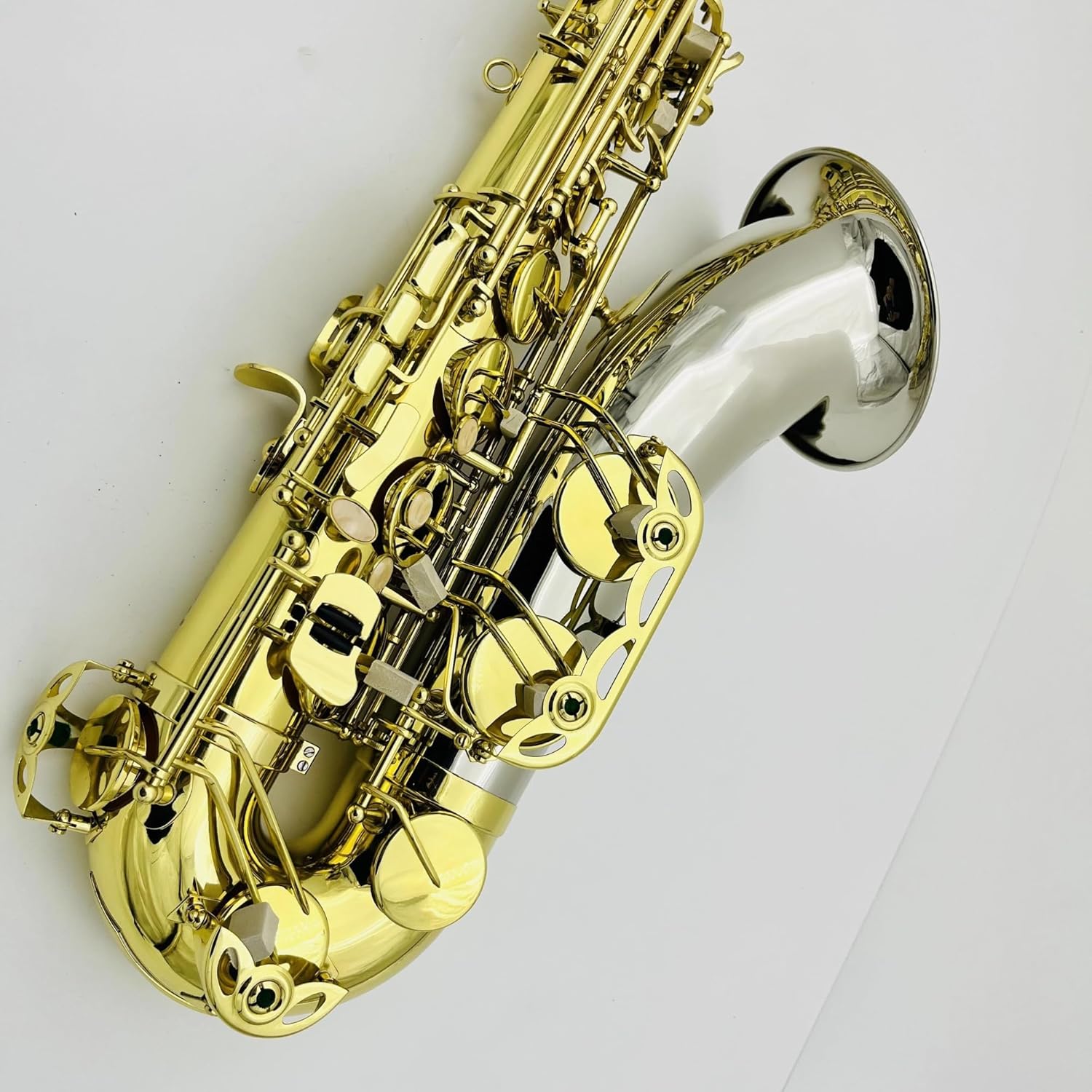 Tenor Saxophone B Flat Brass Plated Professional Woodwind Instrument With Accessories Case (Color : DEEP BLUE)