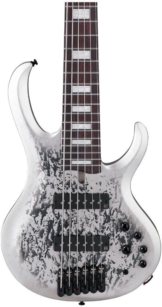 Ibanez 25th-anniversary BTB Standard 6-string Electric Bass Guitar - Silver Blizzard Matte