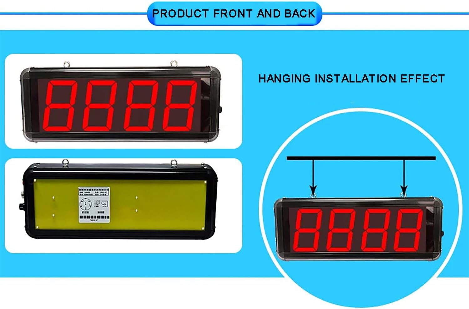 Digital Electronic Counter, Foot Pedal Red Display Digital Counter 0-9999 4 Digits, Production Line Counting Screen, for Factories, Assembly Lines, Airports, and Stations, Breeding Farm, Conveyor Belt