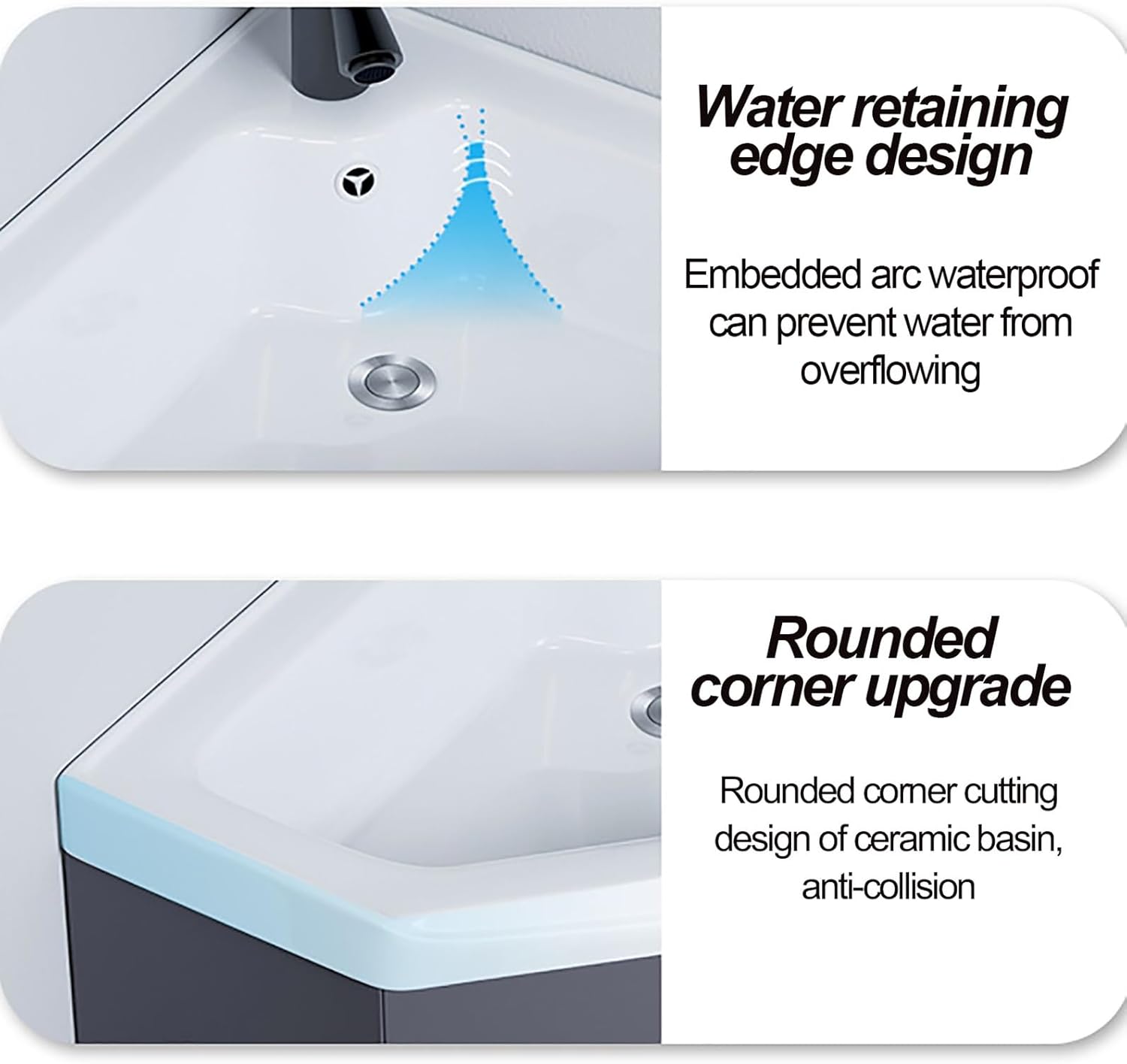 Small Bathroom Vanity Wall Mounted Wall Mount Sink Corner Bathroom Sink with Drainer Unit and Cold and Hot Water Pipe Faucet Bathroom Vanity Bathroom Vanity W/Sink Combo for Small Space. ( Size : 69x5