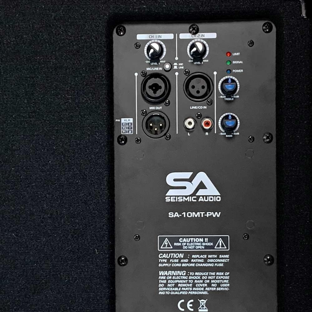 Seismic Audio - SA-10MT-PW - Powered 2-Way 10