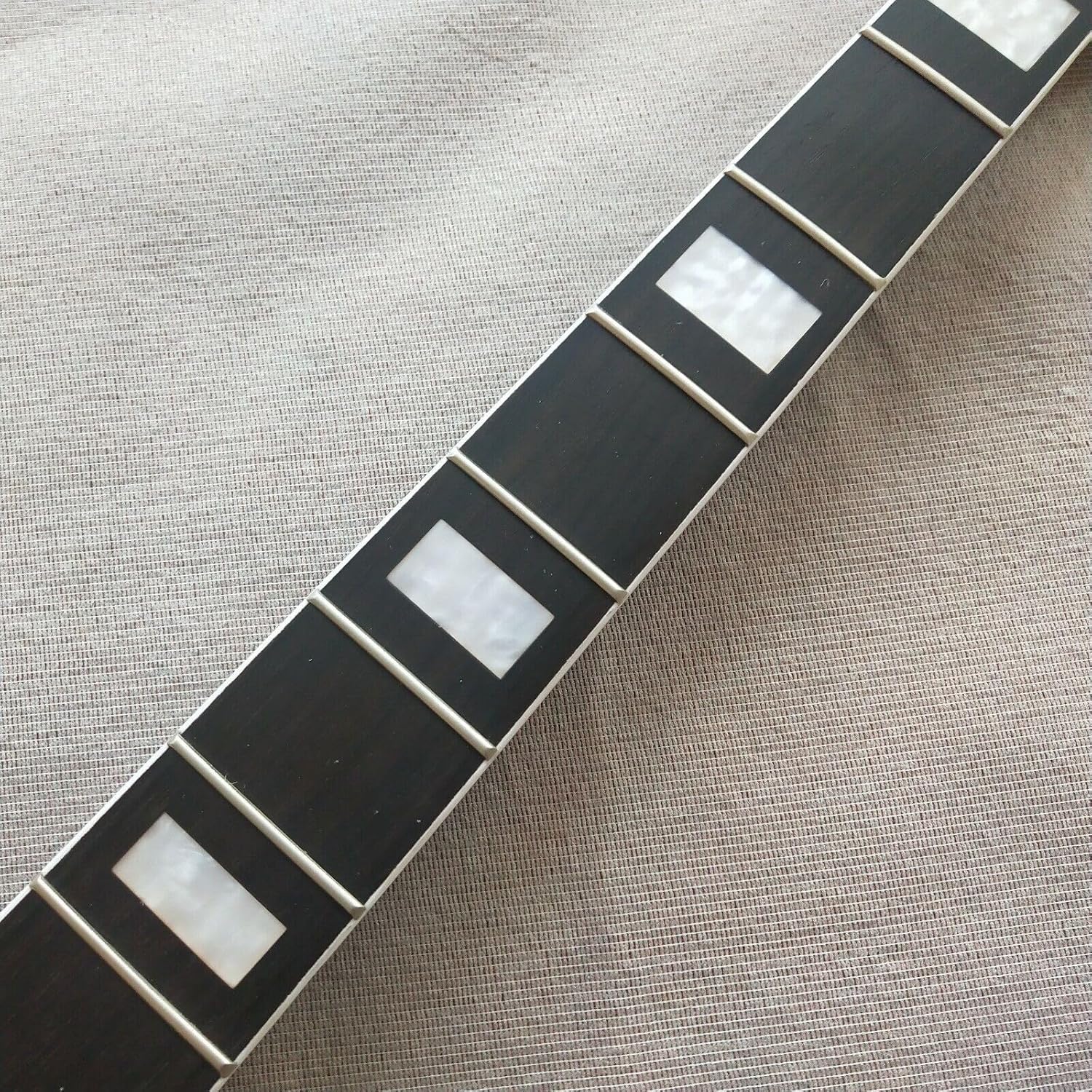 Black Bass Guitar Neck Piece 20th Fret Maple Rosewood Fingerboard Inlay Replacement Parts