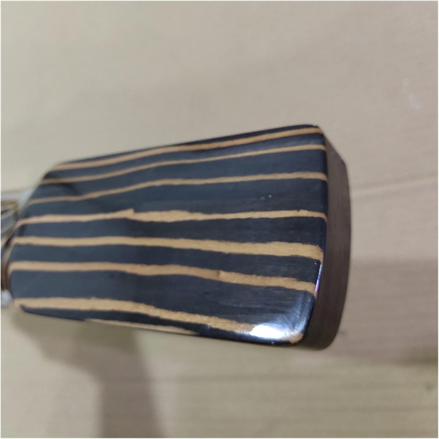 4 String Zebra Wood 20 Frets P Bass Guitar Neck Replacement 34 Inch Electric Guitar Neck