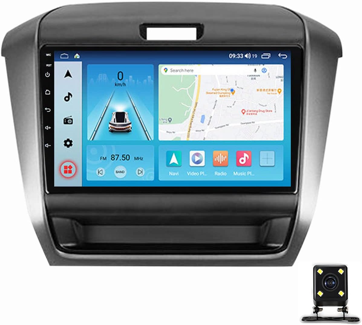 Double DIN Car Multimedia Player, 9 Inch Touchscreen Car Stereo for Honda Freed 2 2016~2020 with Backup Camera, Bluetooth, Steering Wheel Controls, Mirror-Link, FM Car Radio Receiver