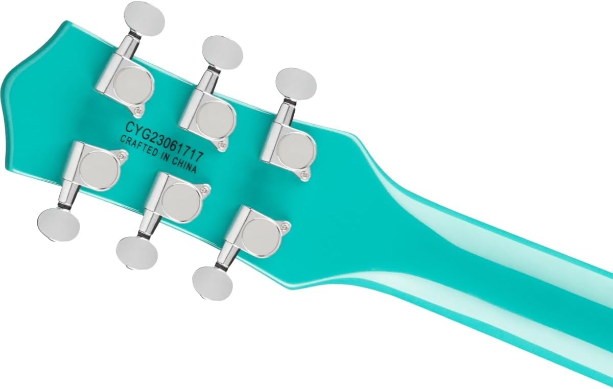 Gretsch G5232T Electromatic Double Jet FT 6-String Right-Handed Electric Guitar with Chambered Mahogany Body and Laurel Fingerboard (Caicos Green)