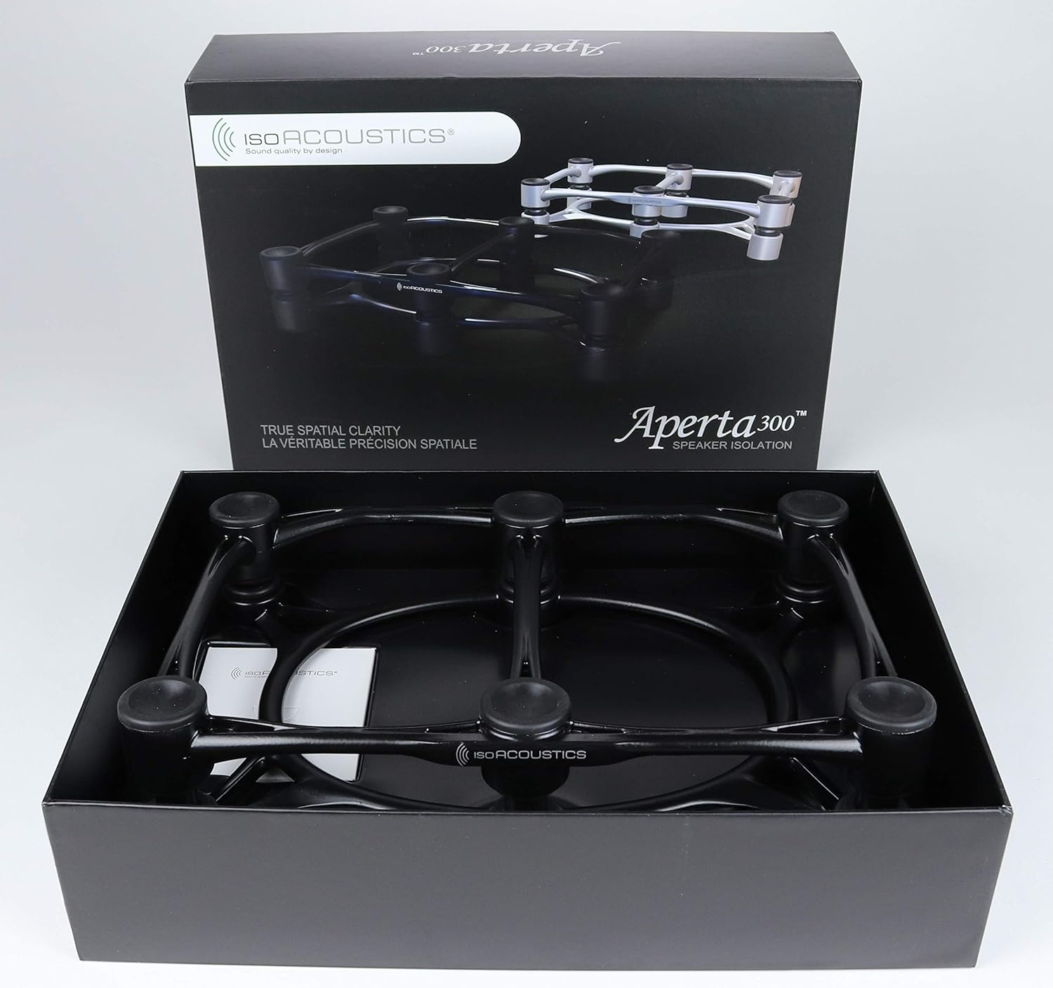 IsoAcoustics Aperta Series Isolation Speaker Stands with Tilt Adjustment: Aperta300 (11.8