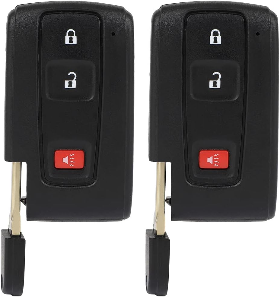 SCITOO Key Fob Keyless Entry 2004 2005 2006 2007 2008 2009 for Toyota for Prius 1.5L MOZB31EG (2 PCS) 3 buttons
