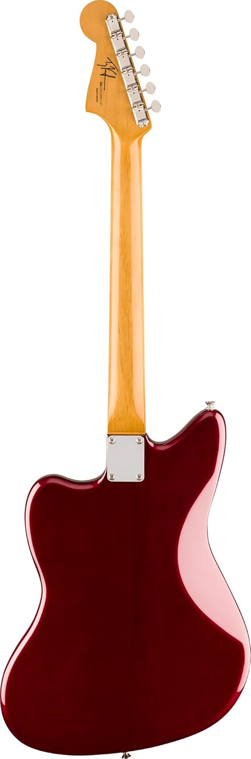 Fender Troy Van Leeuwen Jazzmaster- Oxblood Bundle with Tweed Case, Strap, Cable, and Guitar Cleaning Kit