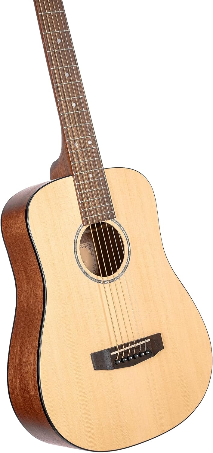 Cort Standard Series Mini Acoustic Guitar, Open Pore Natural w/Bag (ADMINIOP-A)