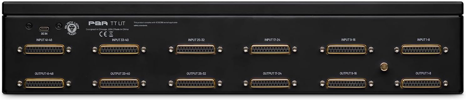 Black Lion Audio PBR TT LIT 96-point Gold-plated TT/DB-25 Patchbay
