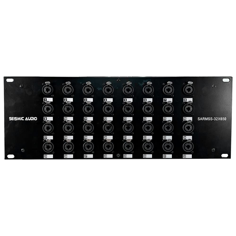 Seismic Audio - SARMSS-32x650-32 Channel XLR TRS Combo Splitter Snake Cable - 6' and 50' XLR Trunk