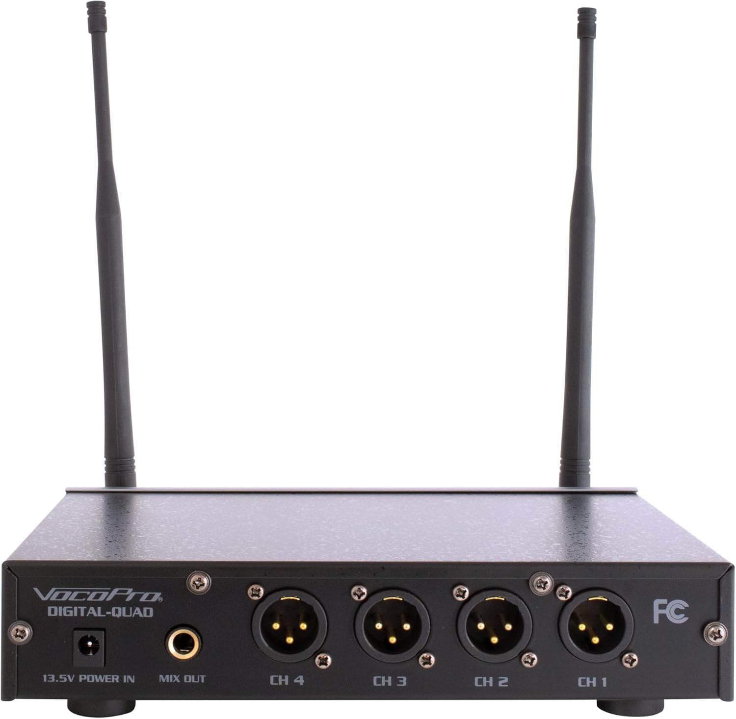 Four Channel UHF Wireless Mic System with Handheld Mics