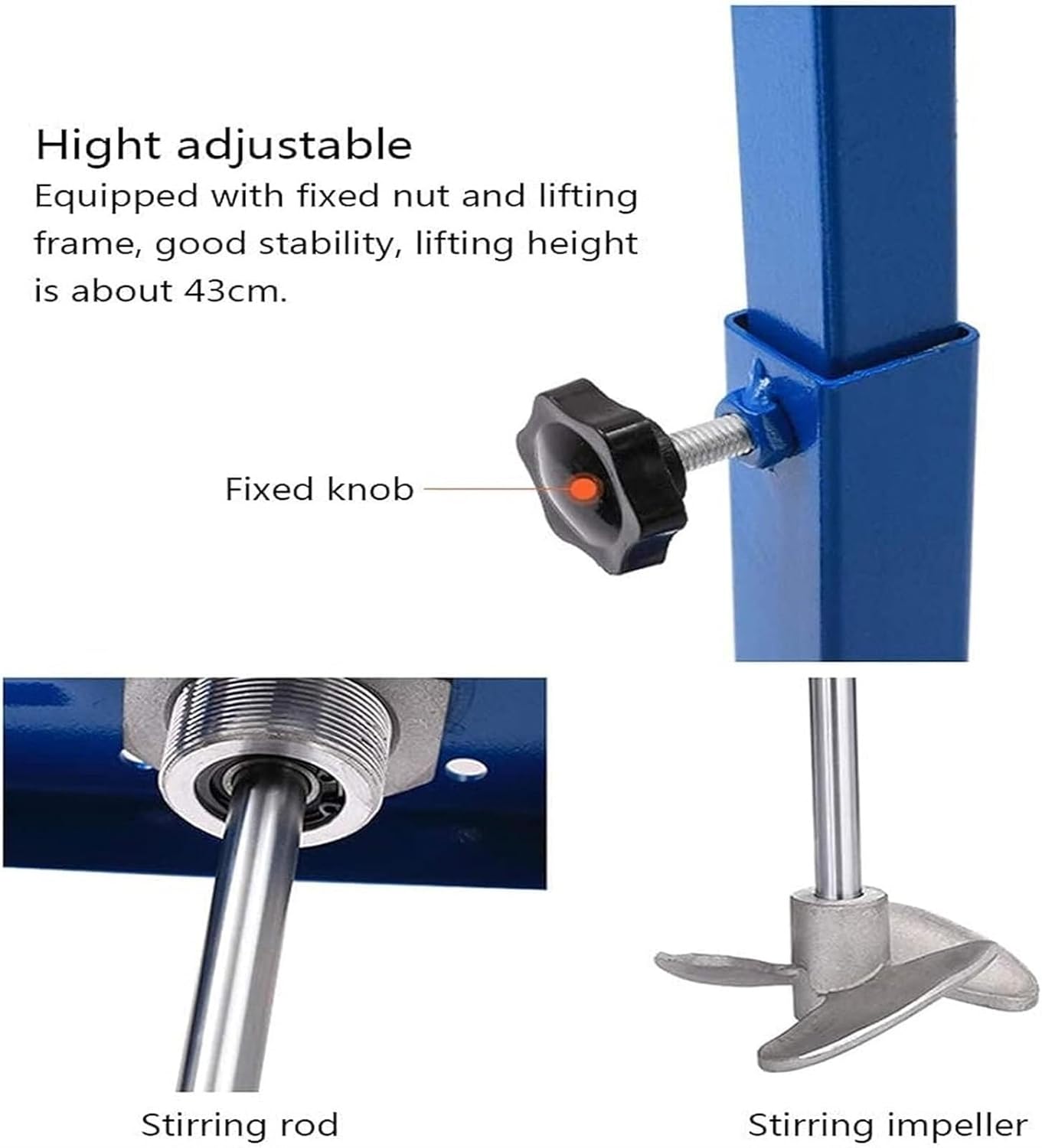 Automatic Lifting Pneumatic Paint Mixer Pneumatic Mixing Machine Air Agitator 5 Gallon Pneumatic Paint Stirring Machine