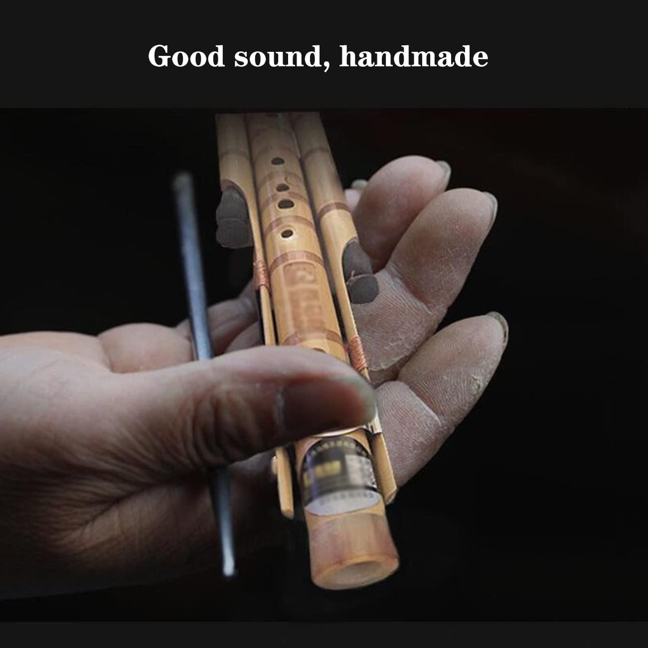 Nine-Hole Cucurbit Silk Beginner Adult C-Flat B Cucurbit Professional Gourd Flute Piccolo Wind Instrument Soft Tone, Performance Recording (Color : Wood, Size : B-Flat)