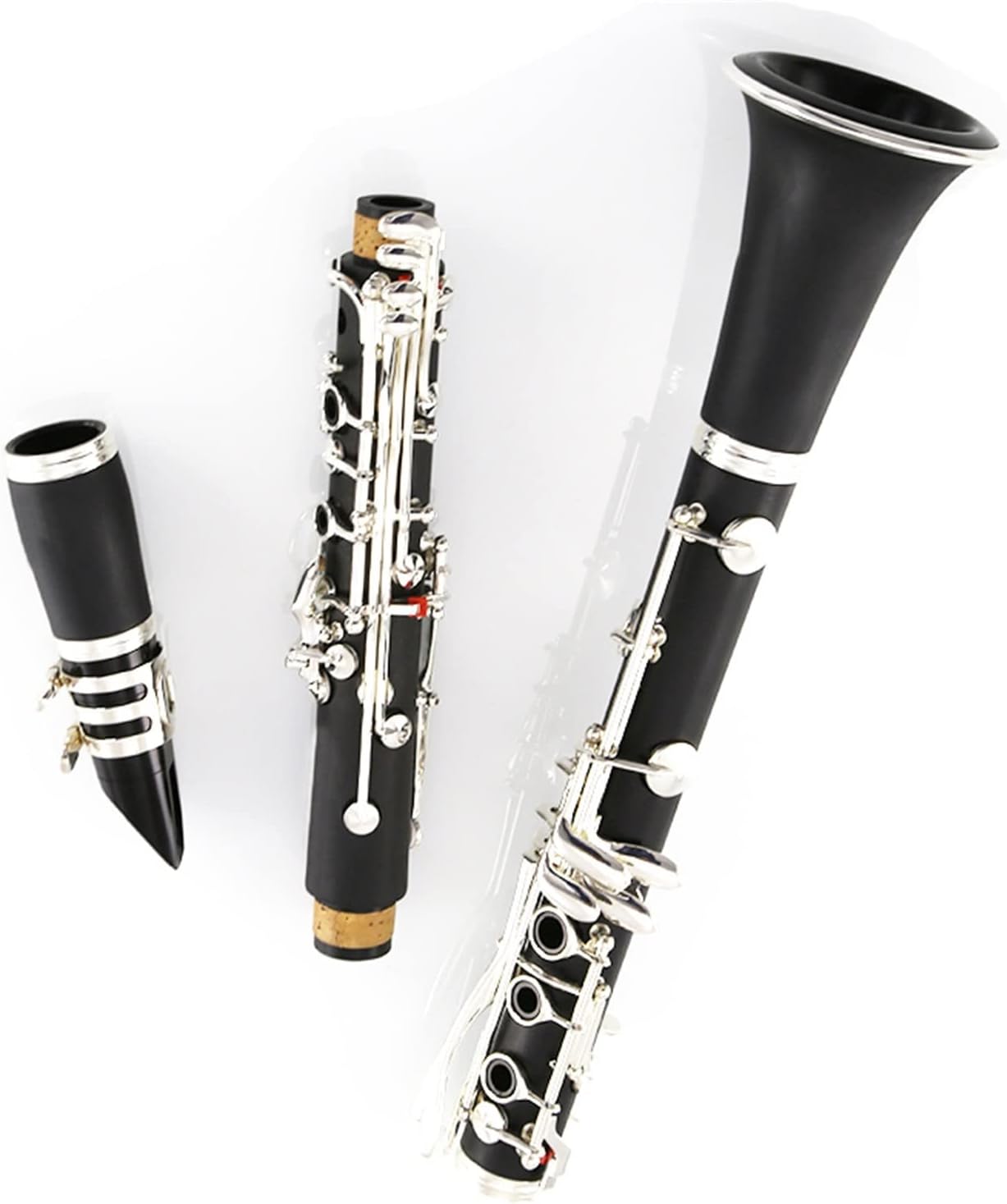TSTS Professional B-Flat Synthetic Wood Clarinet Instrument for Students Woodwind Examinations Clarinet for Beginner