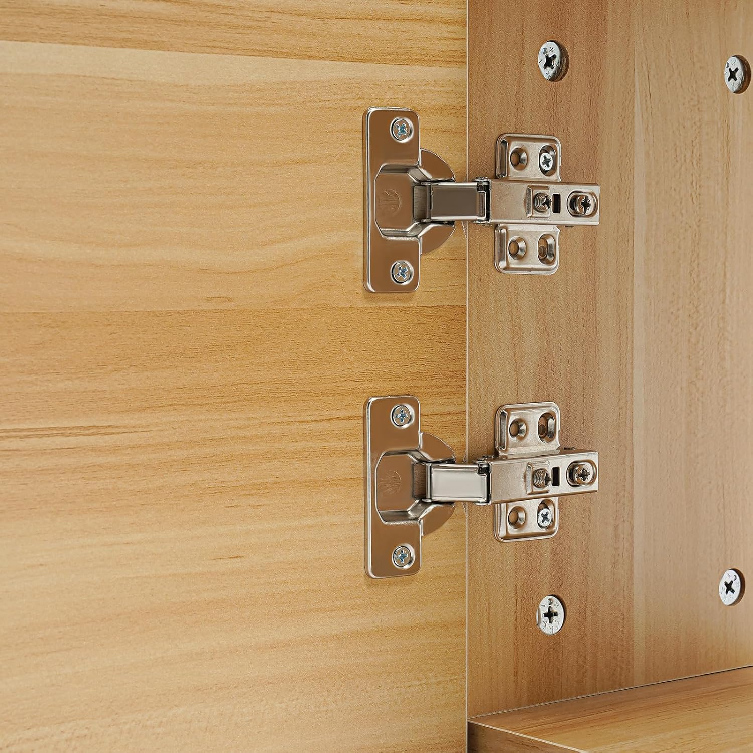 Wall Mounted Desk & Bookshelf, Folding Space Saving Wall Mounted Table with Storage Compart Space, Fold Down Laptop Desk for Home Office (Light Walnut Color)