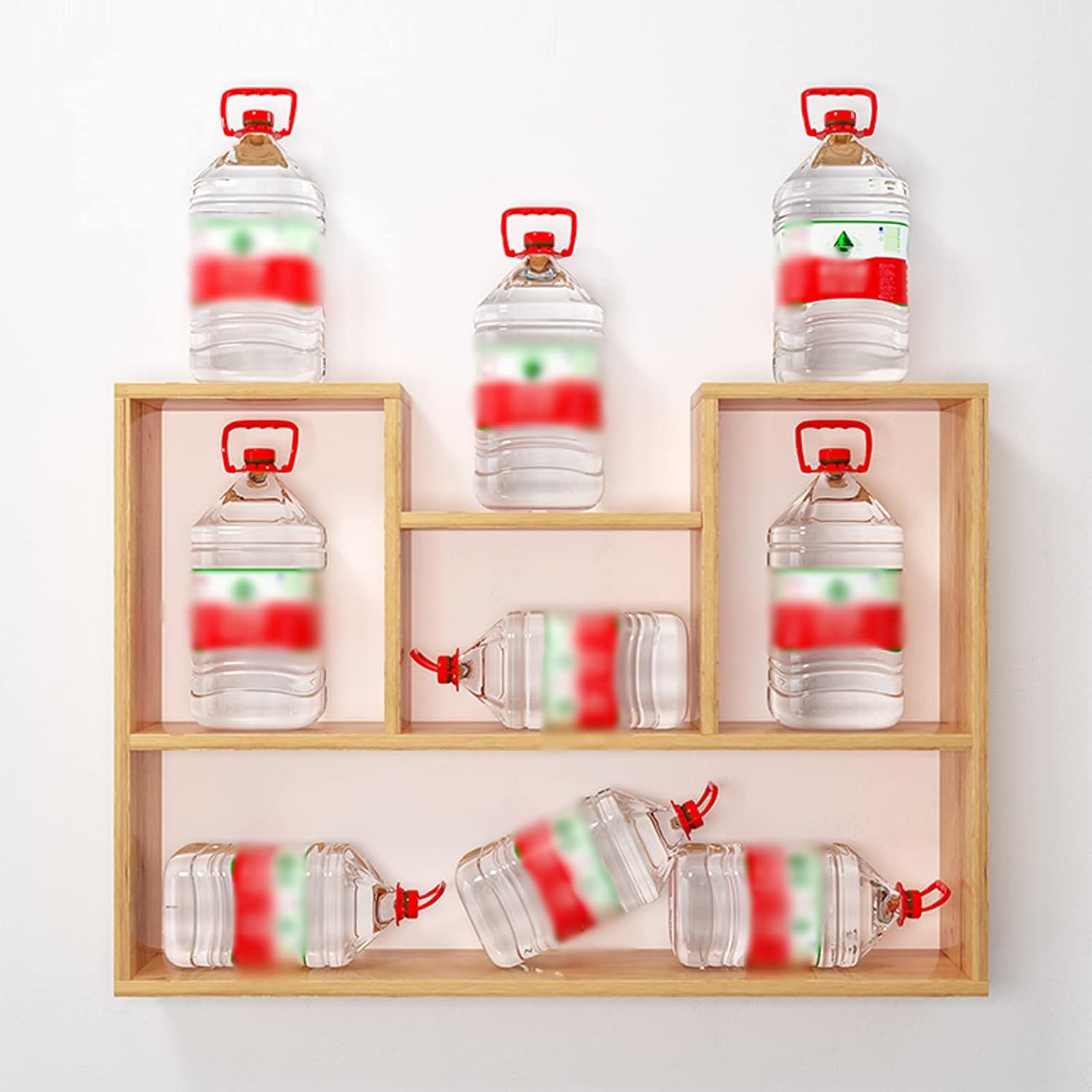 Bookshelf Wooden Wall Hanging Bookshelf Partition Wall Storage Cabinet Open Wall Mount Bookcase for Living Room, Office, and Bedroom Bookcase (Color : A, Size : 100cm)