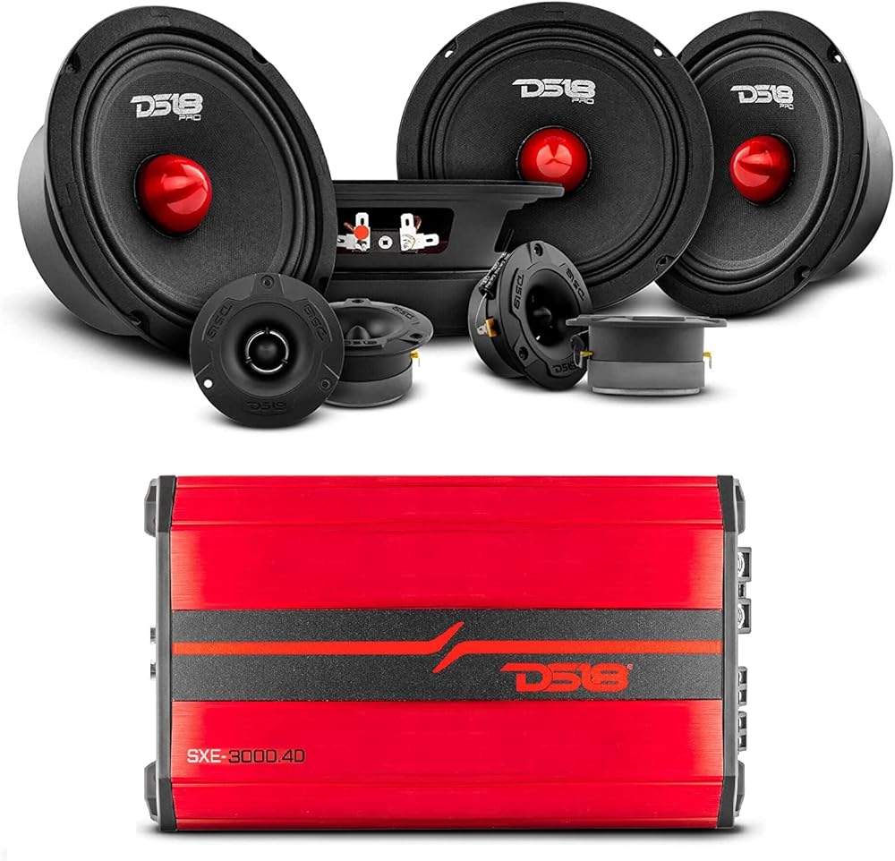 DS18 Car Speakers Bundle 4X PRO-GM6B 6.5