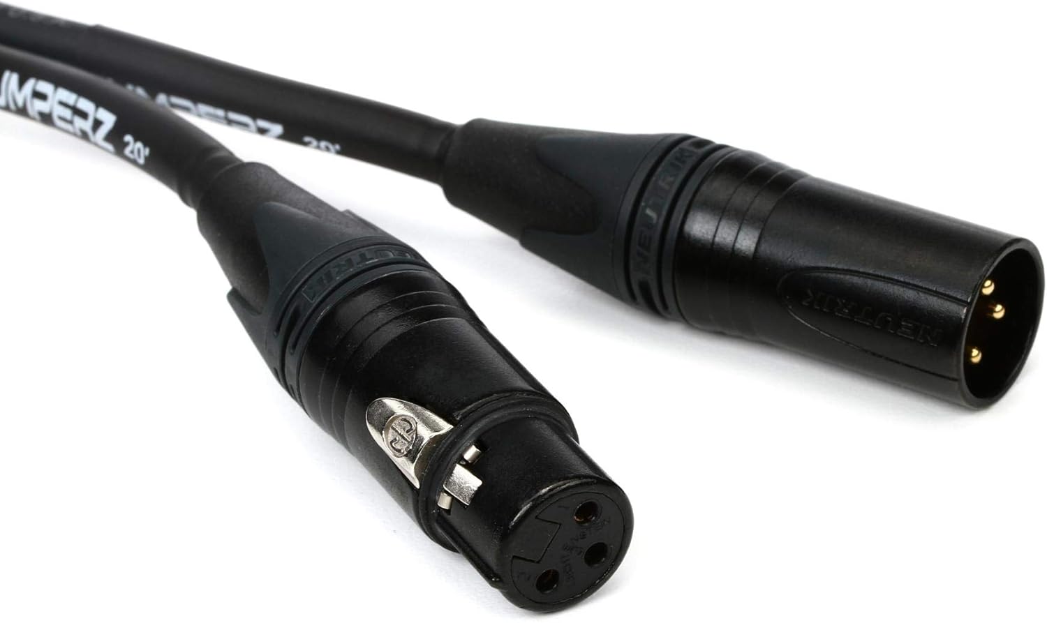 JUMPERZ Zipline Gold Studio Microphone Cable - 20-foot