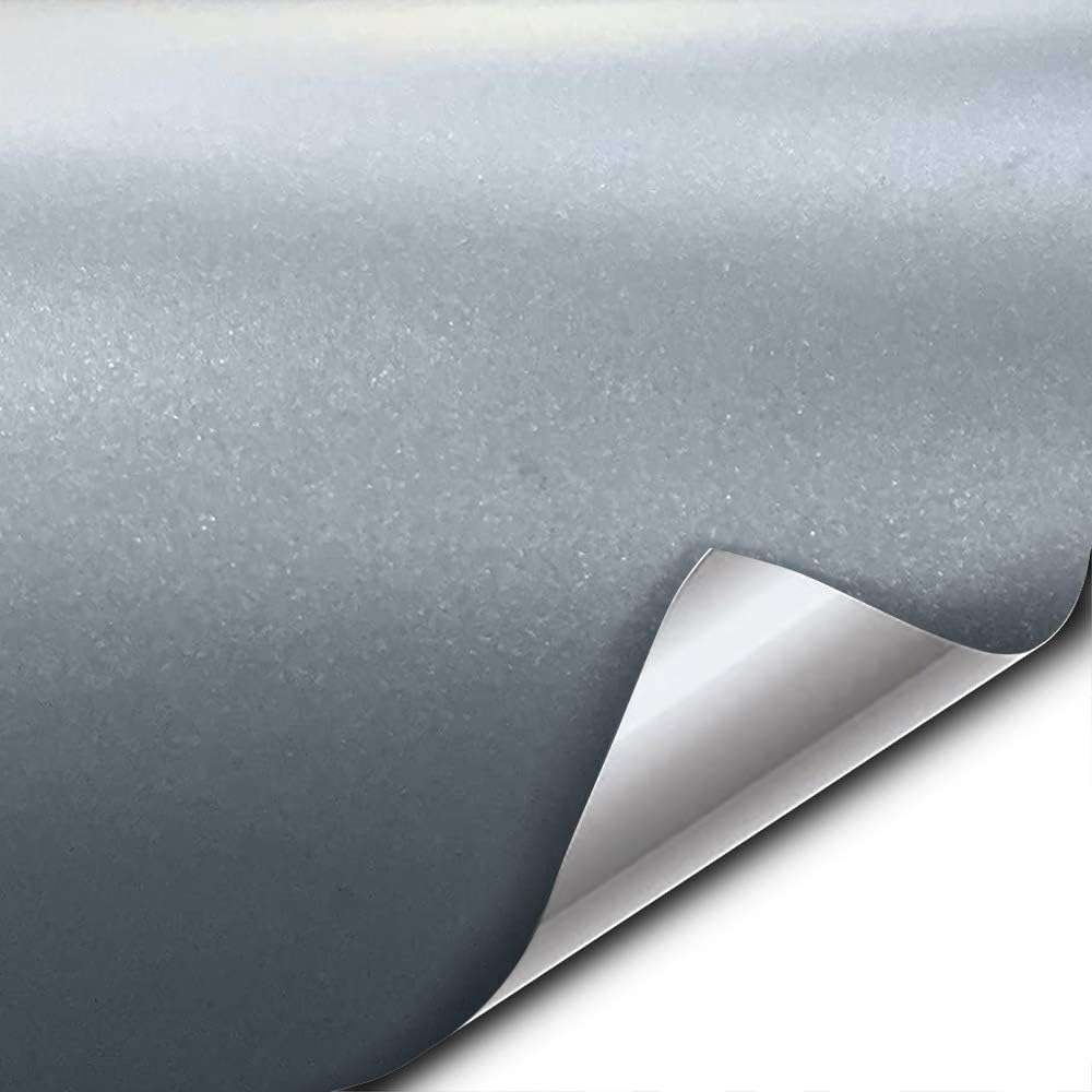 VViViD Matte Silver Car Wrap Vinyl Roll with Air Release 3MIL (100ft x 5ft)