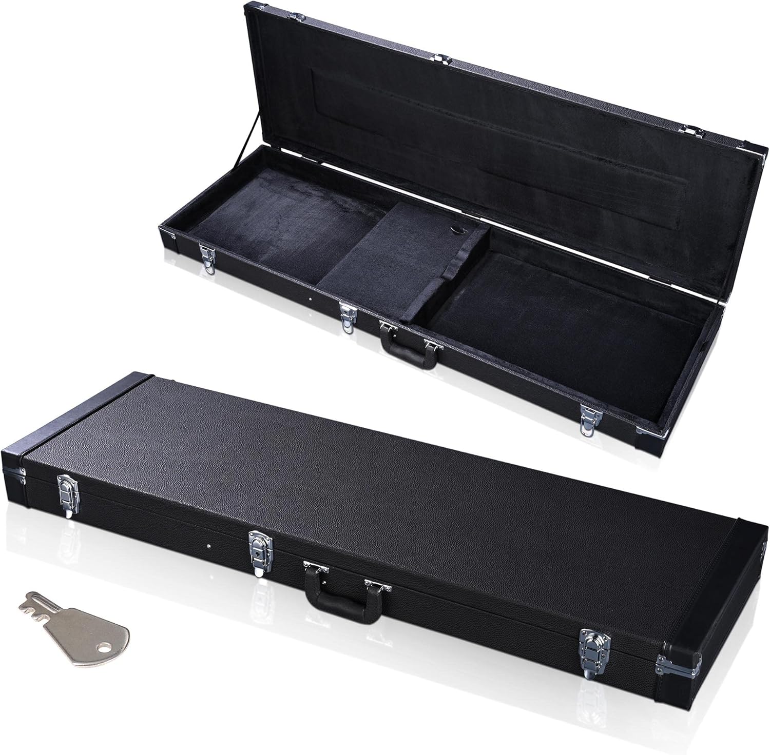 Electric Bass Guitar Hard Shell Carrying Case, 46
