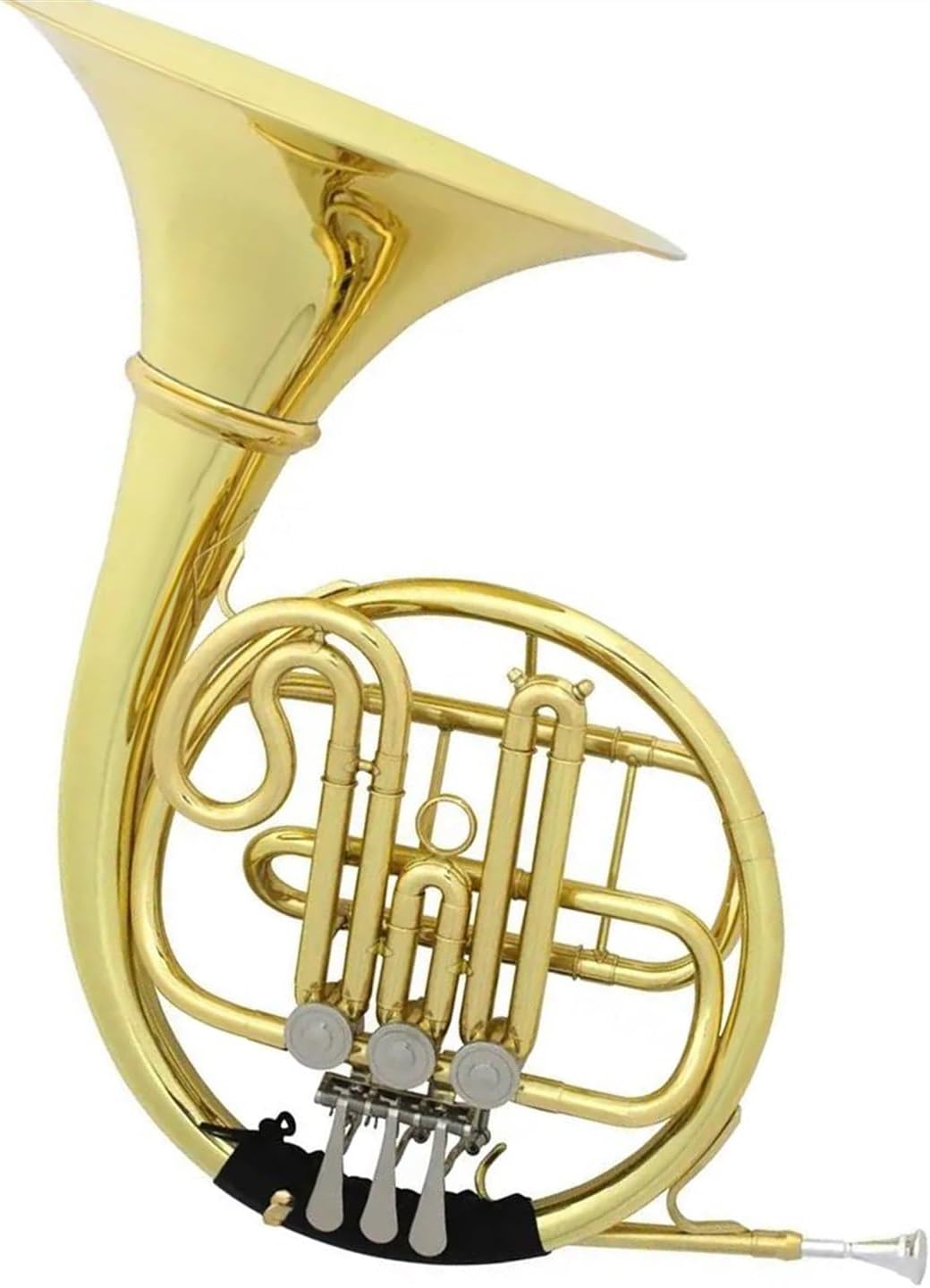 Brass French Horn French Horn In Musical Instrument Brass Material Surface Gold Plated