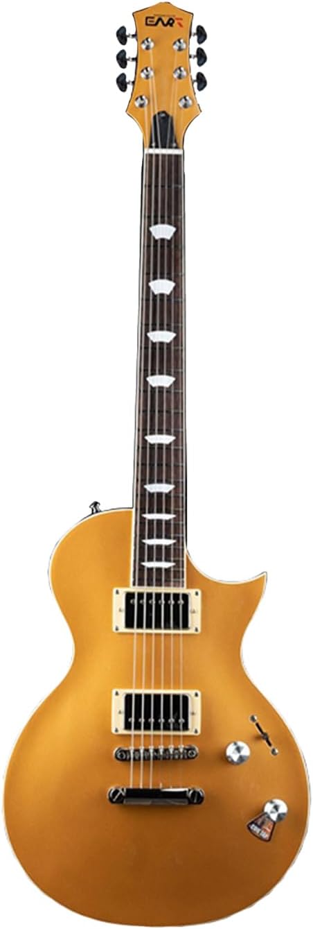 EART EGLP-620 6 String Solid Full-Size Electric Guitar,Full-Size 39 Inch Roasted Mahogany Stainless Steel Frets India Rosewood Fingerboard