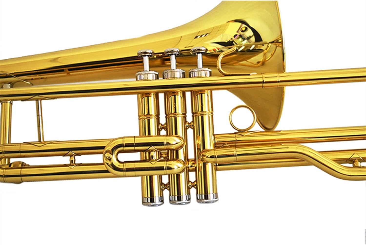 TSTS C Key Gold Three Key Lacquered Brass Trombone Suitable for Stage Performance Beginner Trombone