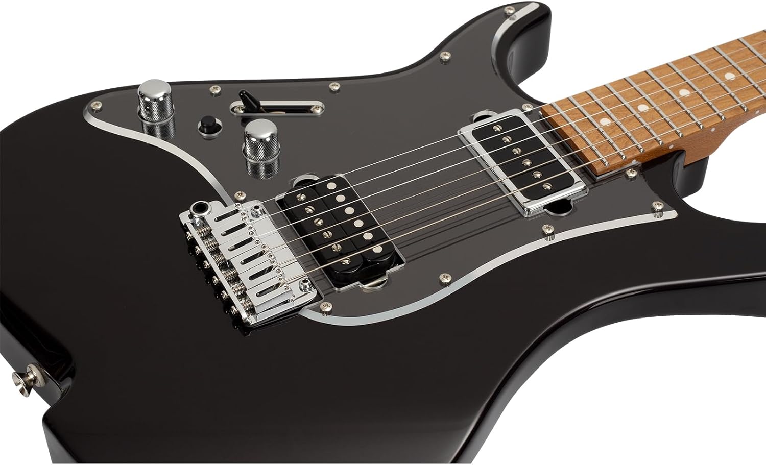 Vola Electric Guitar OZ MRM J1 LH Malbec Black Metallic Gloss Handmade in Japan MIJ Roasted Maple Neck Stainless Steel Frets Gotoh Bridge Gotoh Locking Tuner Signature model 6 Strings Modern C Neck