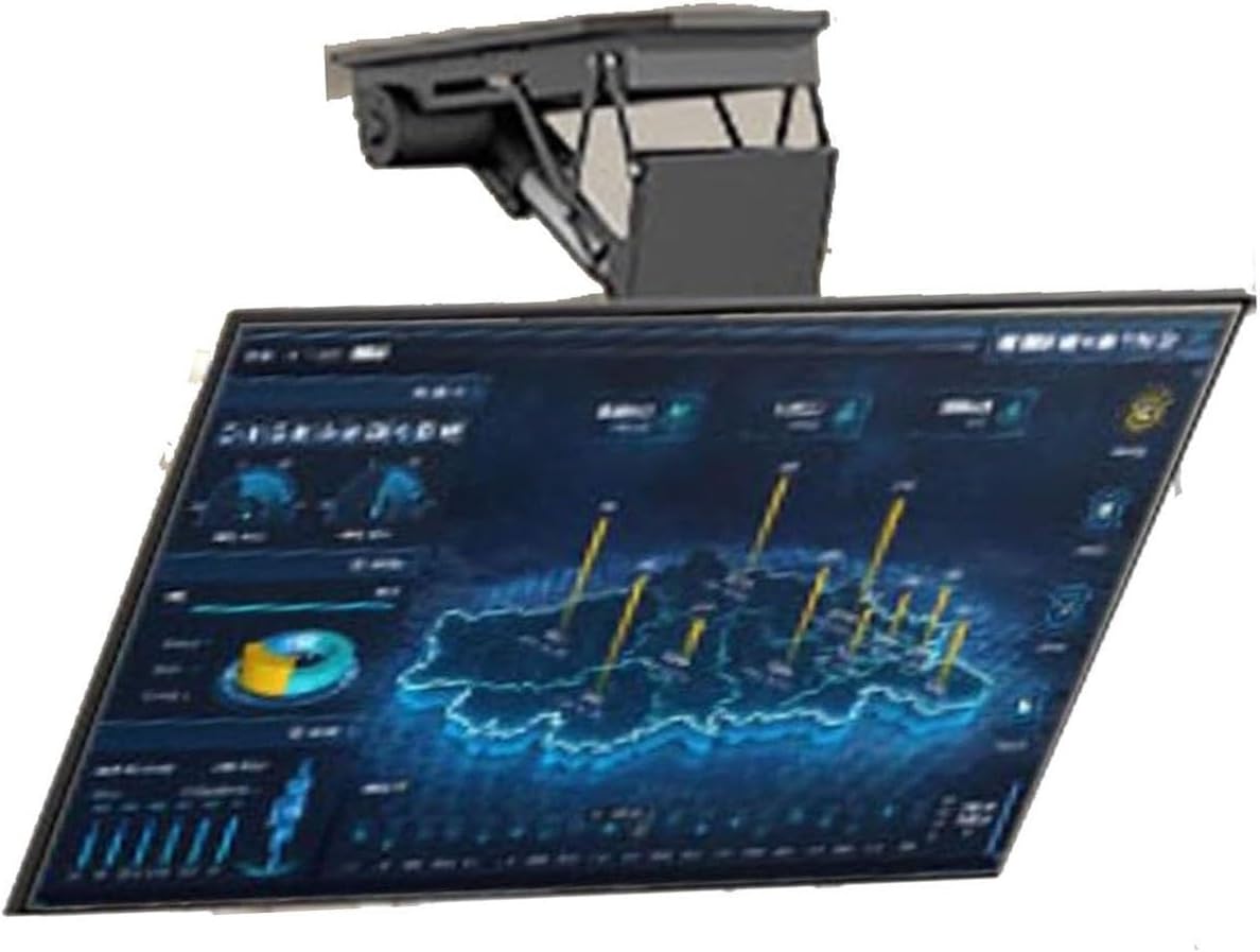 TV Monitor Wall Mount,TV Wall Mount,Motorized TV Mount - Adjustable Ceiling TV Mount Bracket, Motorized TV Mount for 50-90 Inch TVs, Hidden Drop Down TV Lift with Auto Lifting, TV Stand with Remote Co