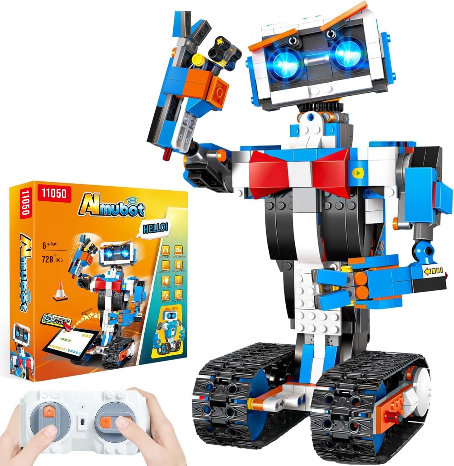 okk Robot Kit, STEM Robotics Set for Ages 6-12, Remote & app Control, Programming & DIY Assembly. Rechargeable, Perfect Educational Robots Gift Inspiring Creativity & Learning Through Play