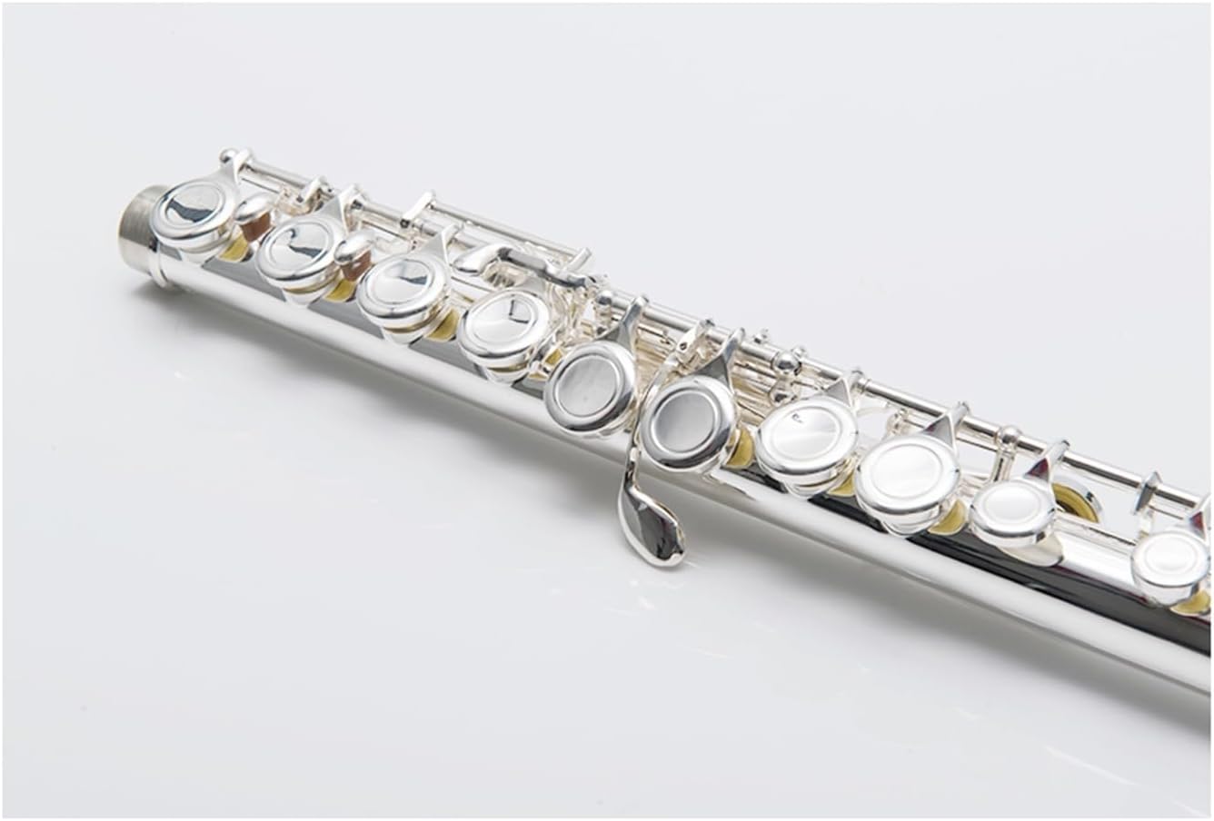 Flute 16-Hole Closed Hole White Copper Silver-Plated Flute C Key Adult Children's Orchestral Wind Instrument Flutes Musical Instruments