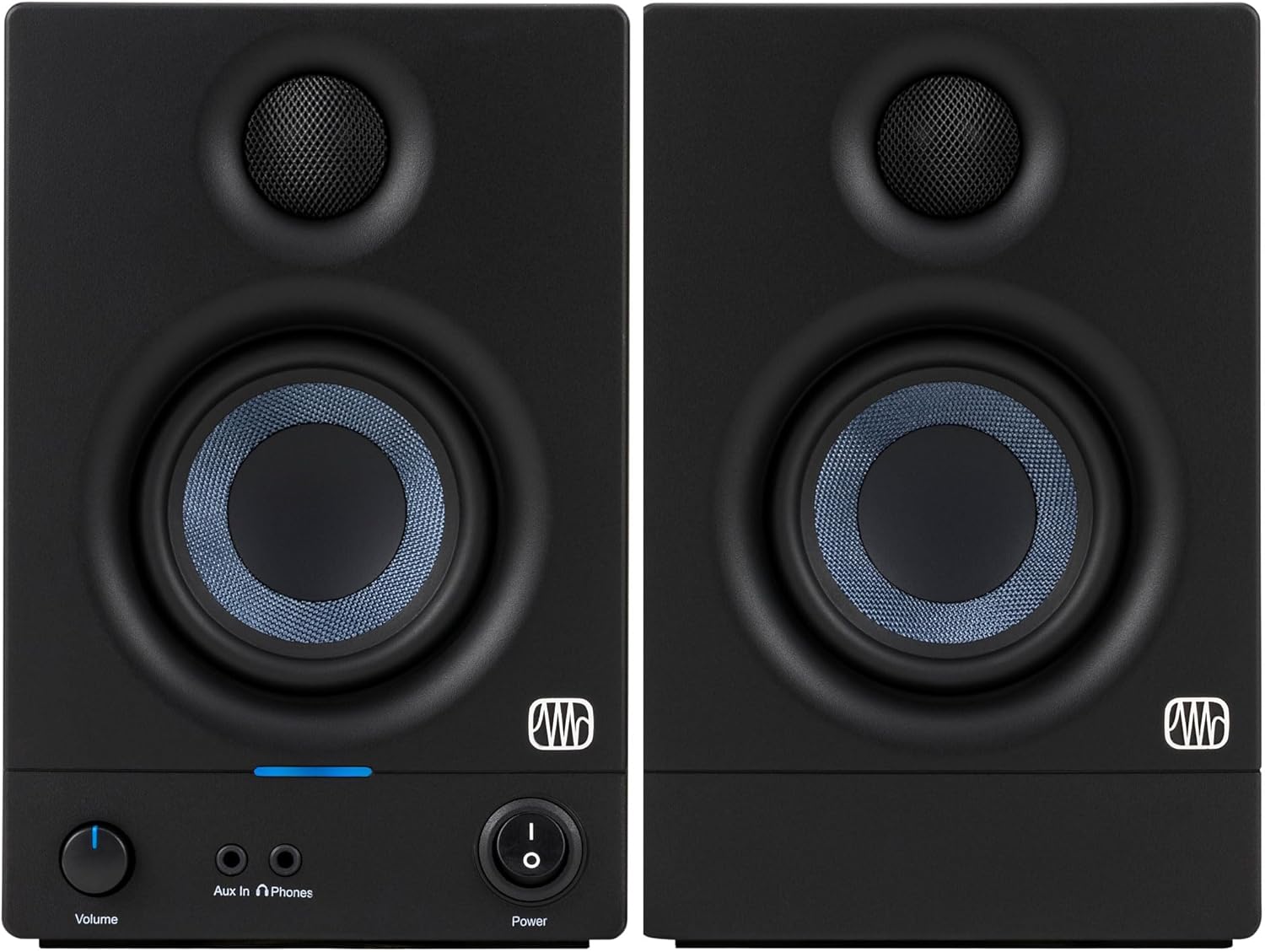 PreSonus AudioBox 96 USB Interface Recording Bundle with Eris 3.5 Studio Monitors, Condenser Microphone, Isolation Shield, HAS-10 Headphones, Stands, Cables and Studio One Software