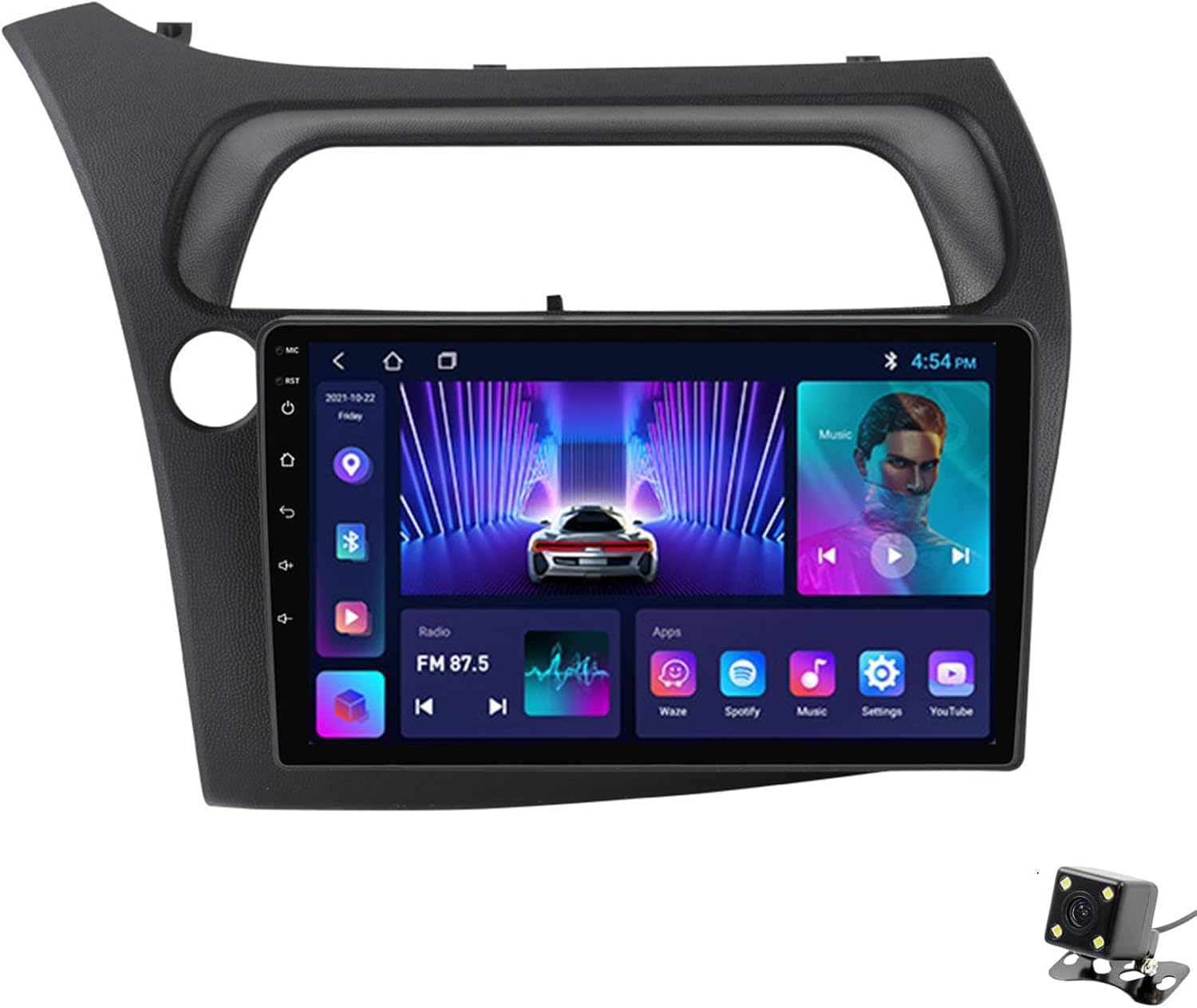ADMLZQQ Double Din Car Stereo Multimedia with Bluetooth and 9