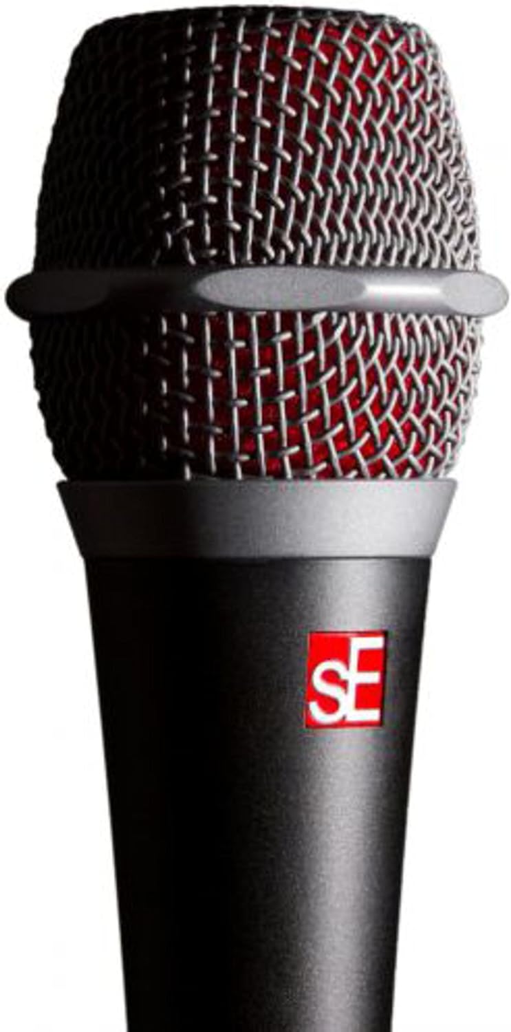 SE ELECTRONICS V7 Dynamic Microphone for Singing, Speech & Studio Recording - XLR Handheld Professional Microphone with Supercardioid Aluminum Voice Coil for Huge Gain Before Feedback - Grey