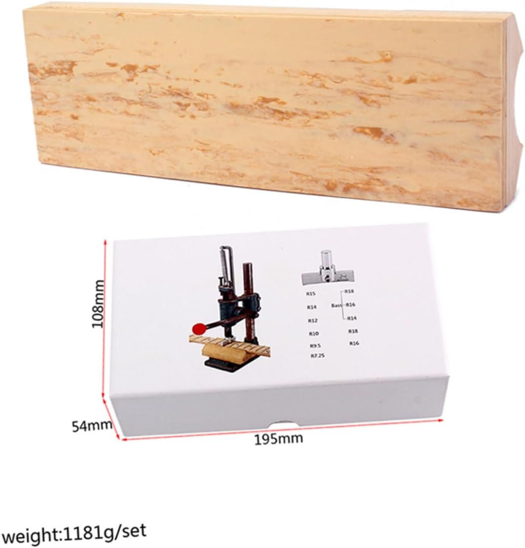 13pcs Guitar Fret Press Caul Insert for Luthier Tool Metal Press Caul Bass Guitar Setup Kit