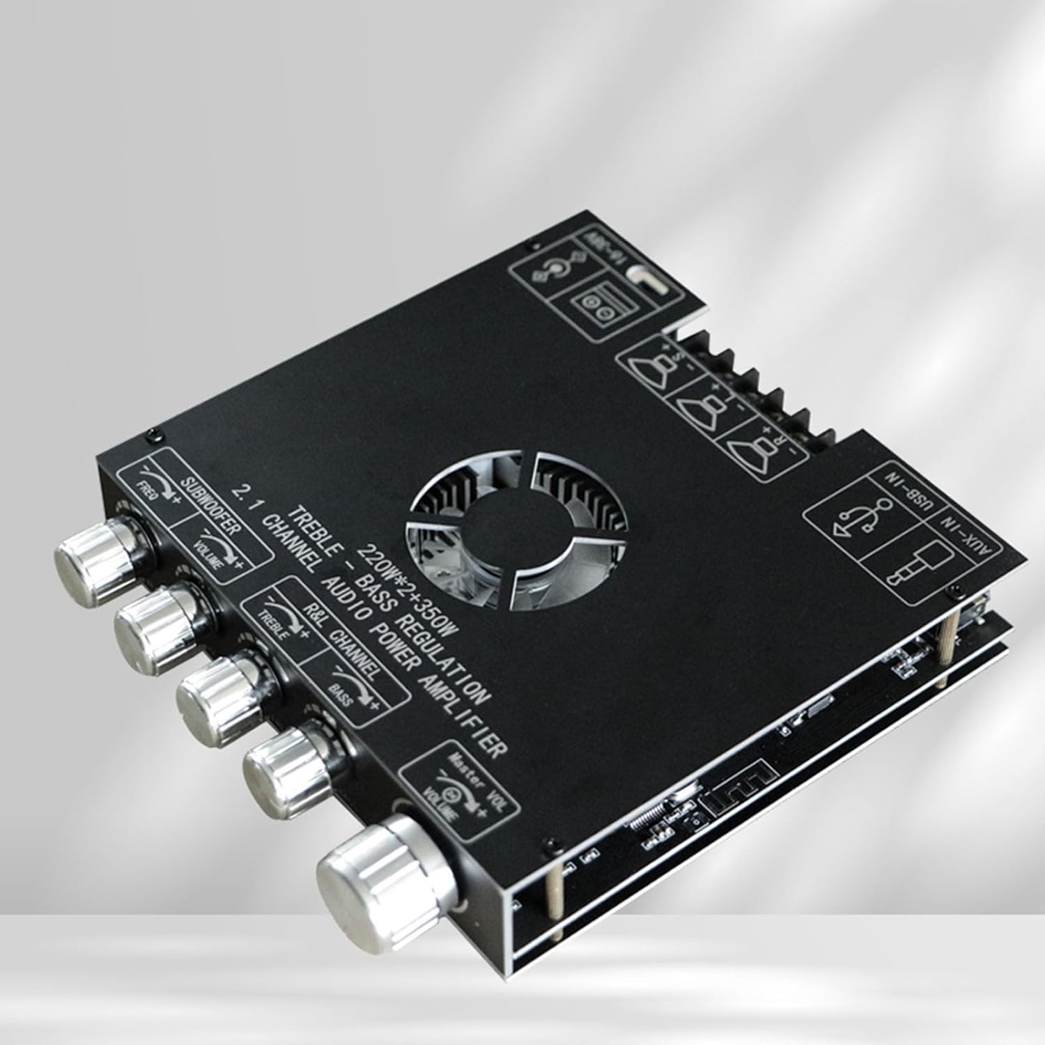 Bluetooth Amplifier Board, Power Amplifier Module 2.1 Channel BT5.1 AUX U Disk USB Sound Card Inputs TPA3255 Amplifier Board