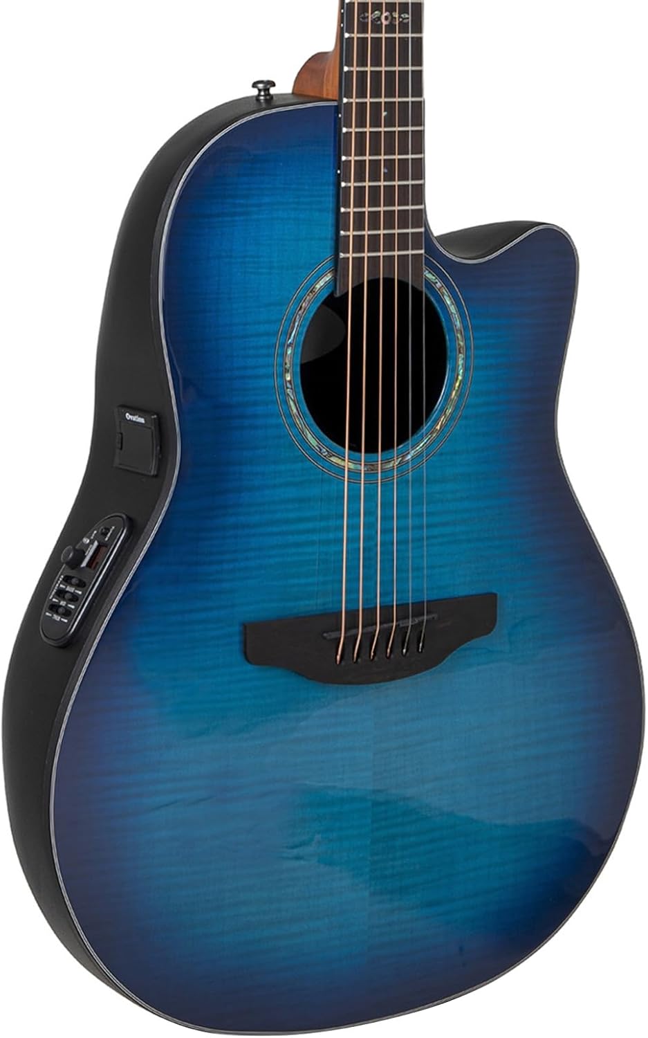 Ovation CS24P-BLFL-G Celebrity Standard Plus Blue Flamed Maple