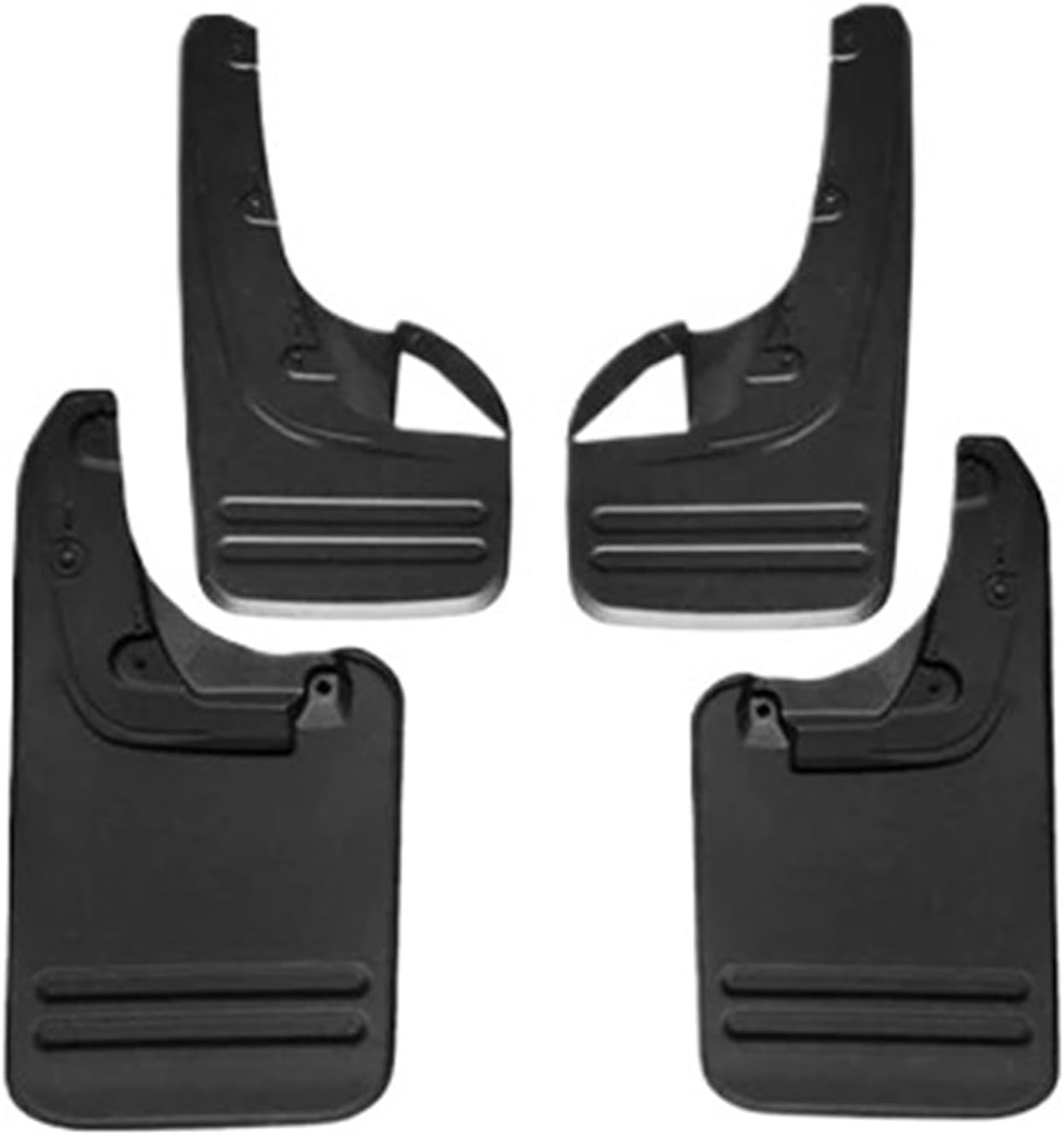 Mudguard Mud Flaps Guard Splash Compatible for Toyota Hilux VIGO REVO 4WD 2005-2013 Car Accessories Front Rear 4PCS(Black)