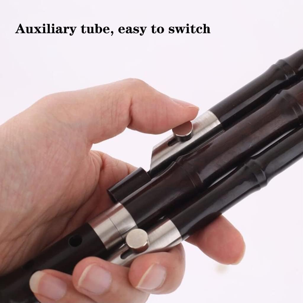 Ebony Woodwind Gourd Silk Instrument Entertainment Performance Type B-flat C-key Cucurbit Flute Gift For Children Elders, Friends Tuning Is Simple (Size : C-key)