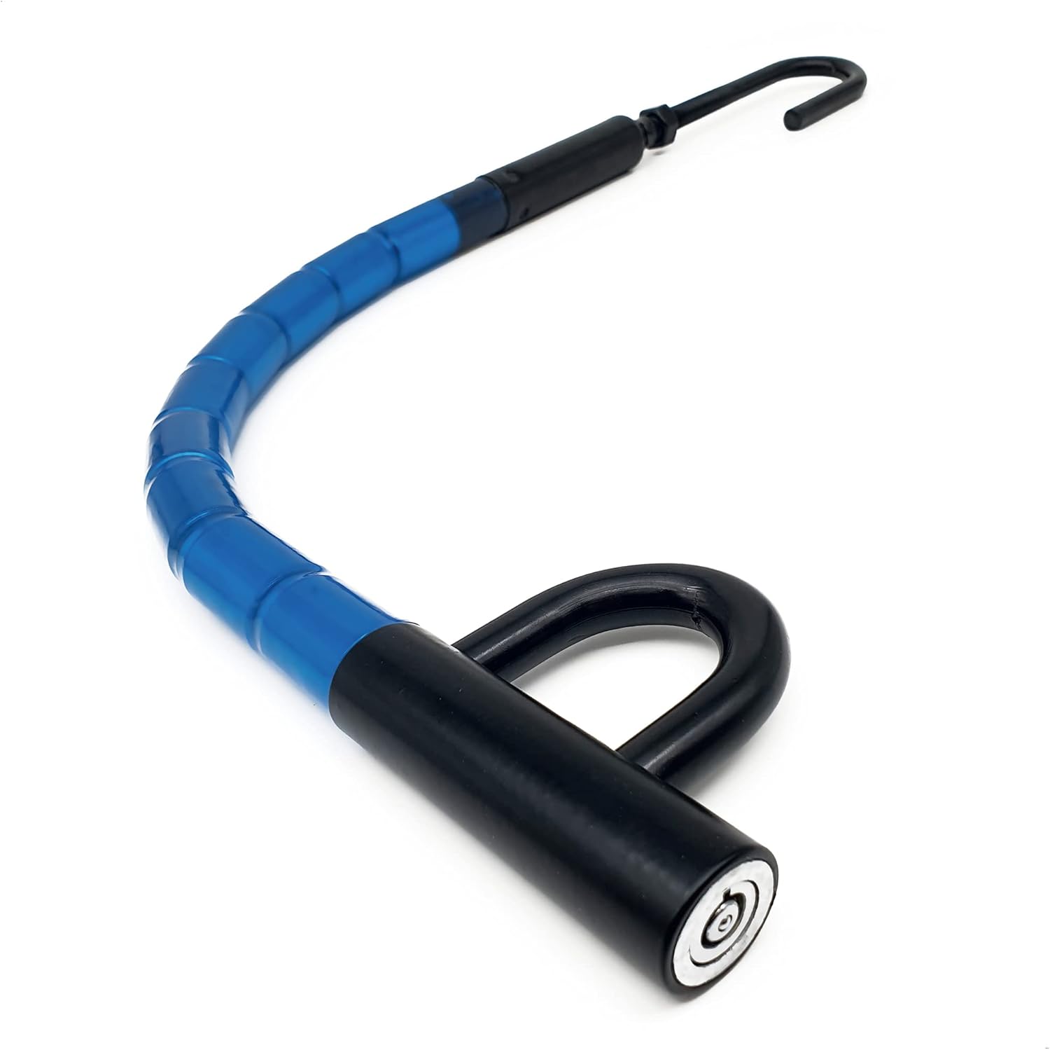 BLOKAUTO 905/B Steering Wheel Brake Pedal Lock, 25.6-28.3 in, Armored Articulated, Flexible & Strong, Anti-Drill Lock, Universal Clutch Anti Theft Lock Device for Vehicle Car Truck Van, Camper