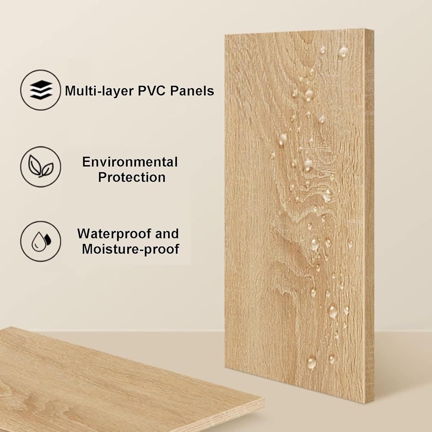 Bathroom Sink Vanity with Cabinet, Corner Wall Mount Sink with Hot and Cold Water Faucet, Heavy-Duty Ceramic Floating Sink, Modern Wall Mount Vessel Sink(Beige,40cm/16in)