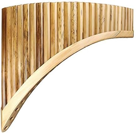 Pan Flute 25 Pipes C Key Sptted Bamboo Pan Flute Traditional Romanian Woodwind Instrument Handmade Pan Pipe