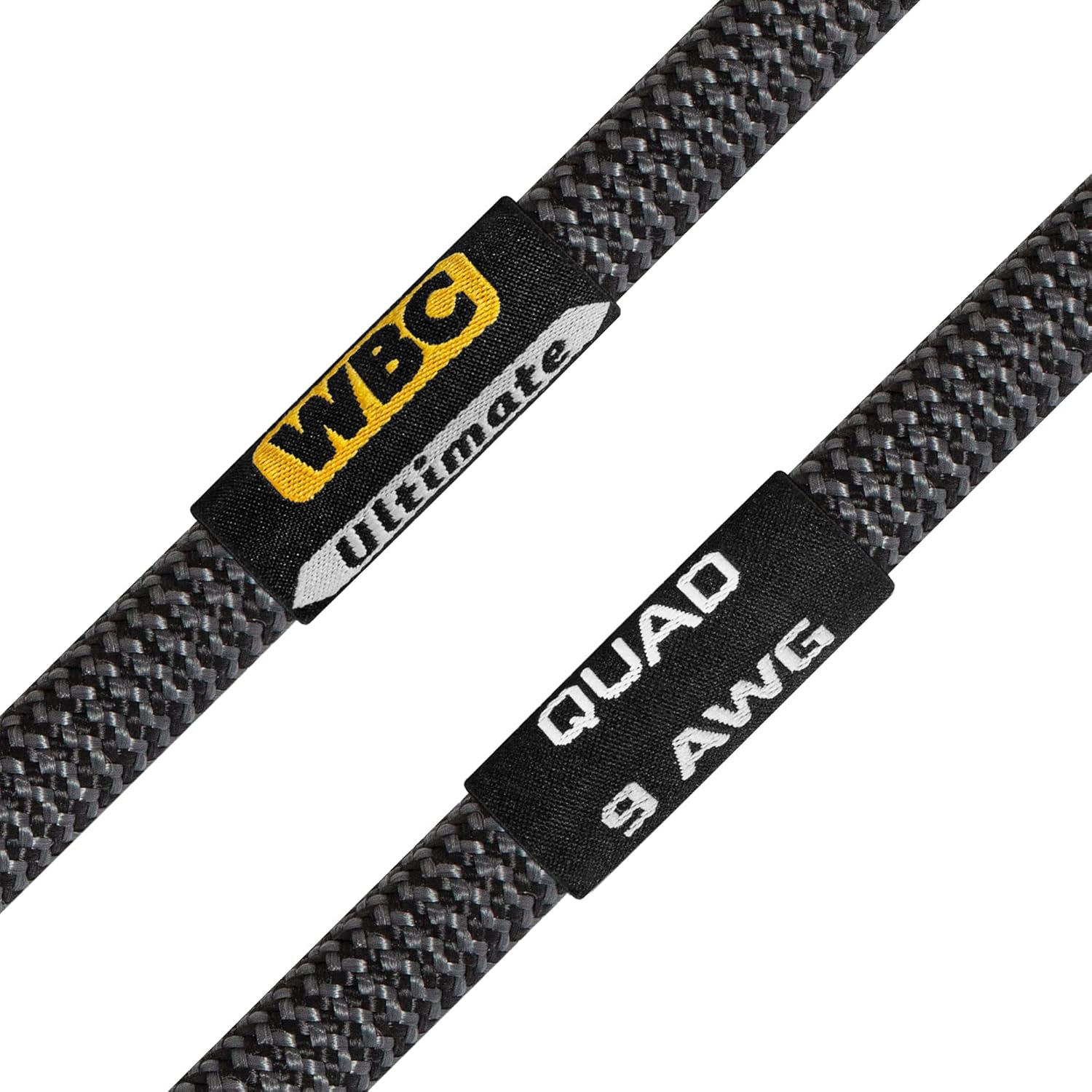 WORLDS BEST CABLES 8 Foot Ultimate - 9 AWG - Ultra-Pure OFC - Premium Audiophile HiFi Bi-Wire Speaker Cable Pair with Eminence Gold Banana Plugs & Carbon Tweed Jacket